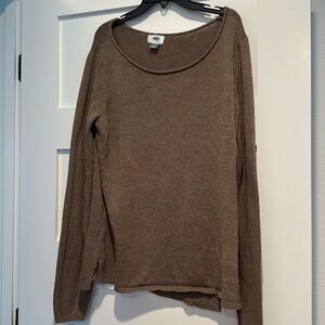 Old Navy comfy women’s sweater. Light brown, gently used, size Large
